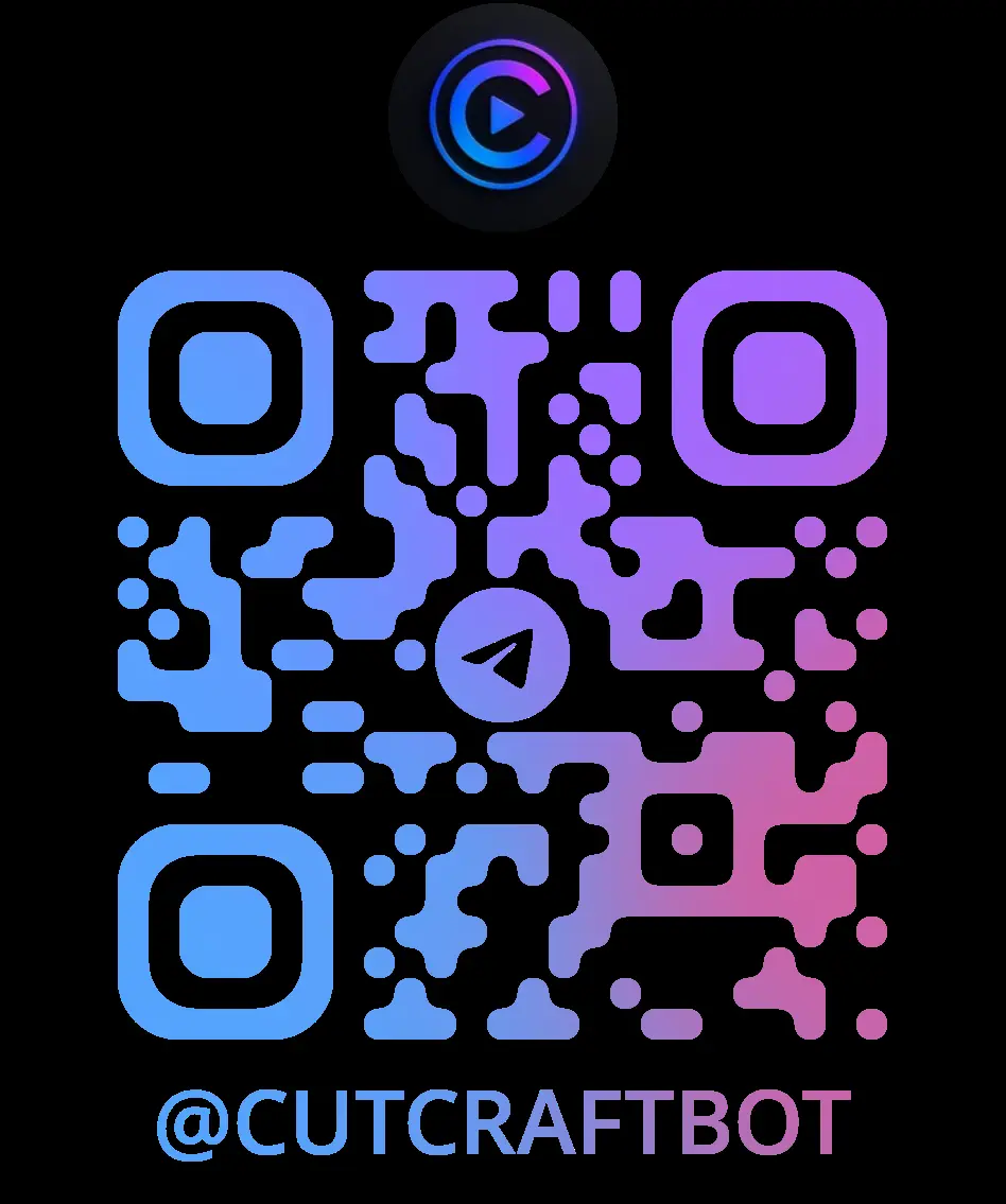 QR-код для быстрого доступа к боту CutCraft в Telegram